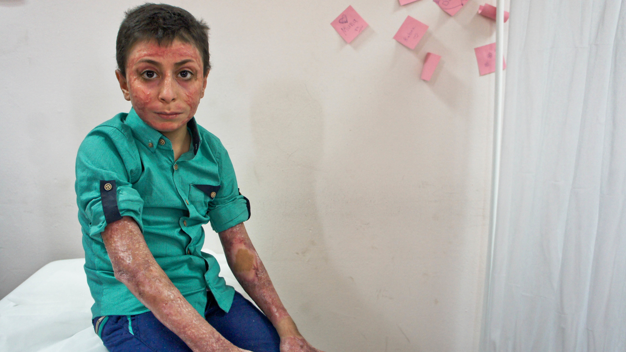 Fetyan à l’hôpital de Muharibeen (Mossoul Est)