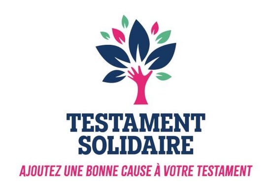 Logo de la campagne "Testament Solidaire - Ajoutez une bonne cause à votre testament"