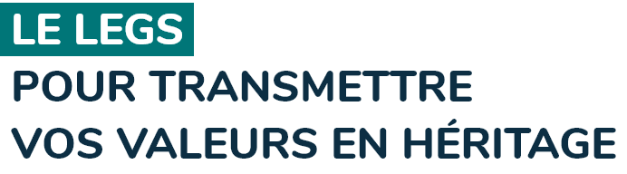 LE LEGS POUR TRANSMETTRE VOS VALEURS EN HÉRITAGE